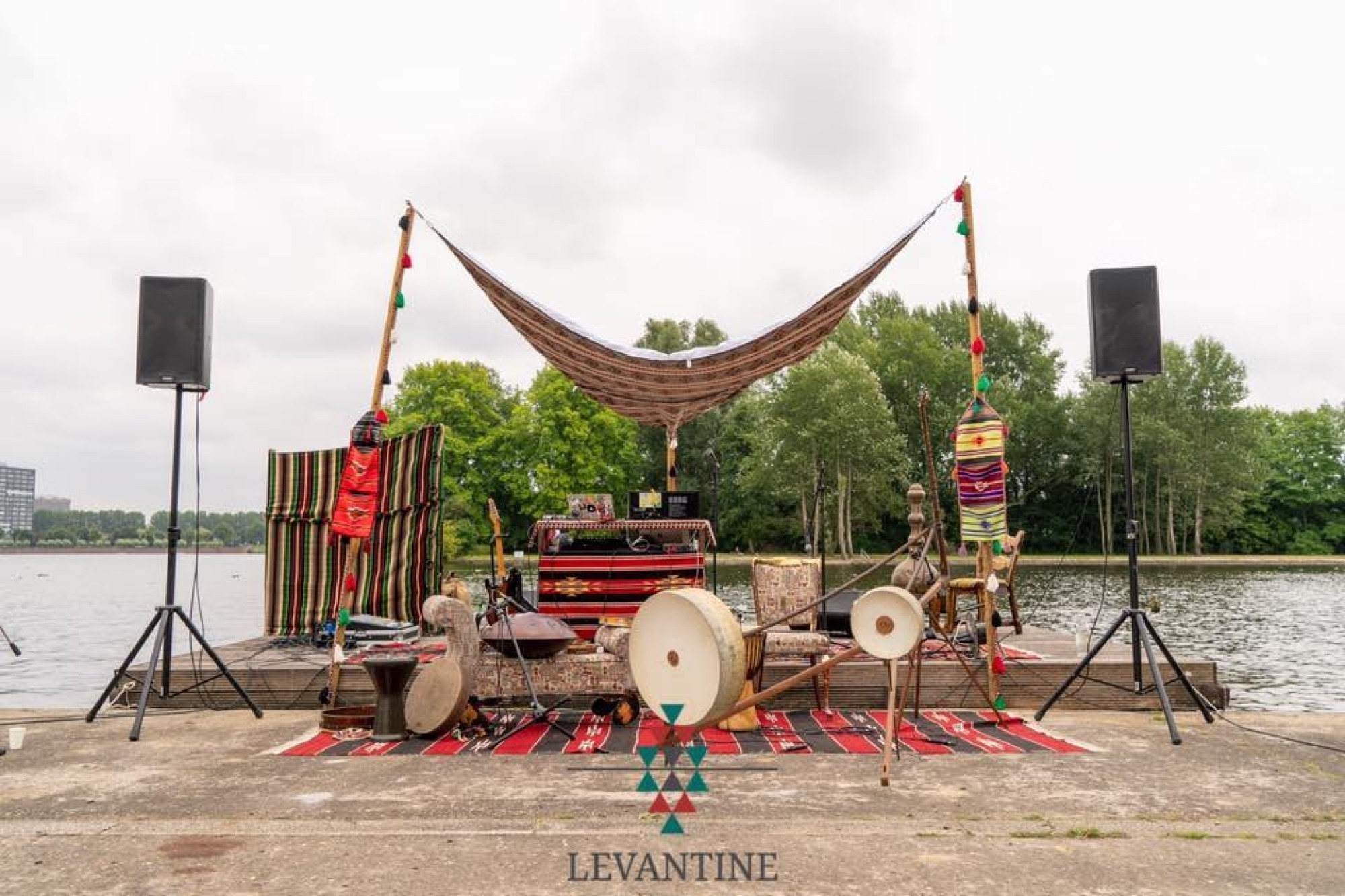 Festival stage designed by Khaled’s team at Levantine House title=