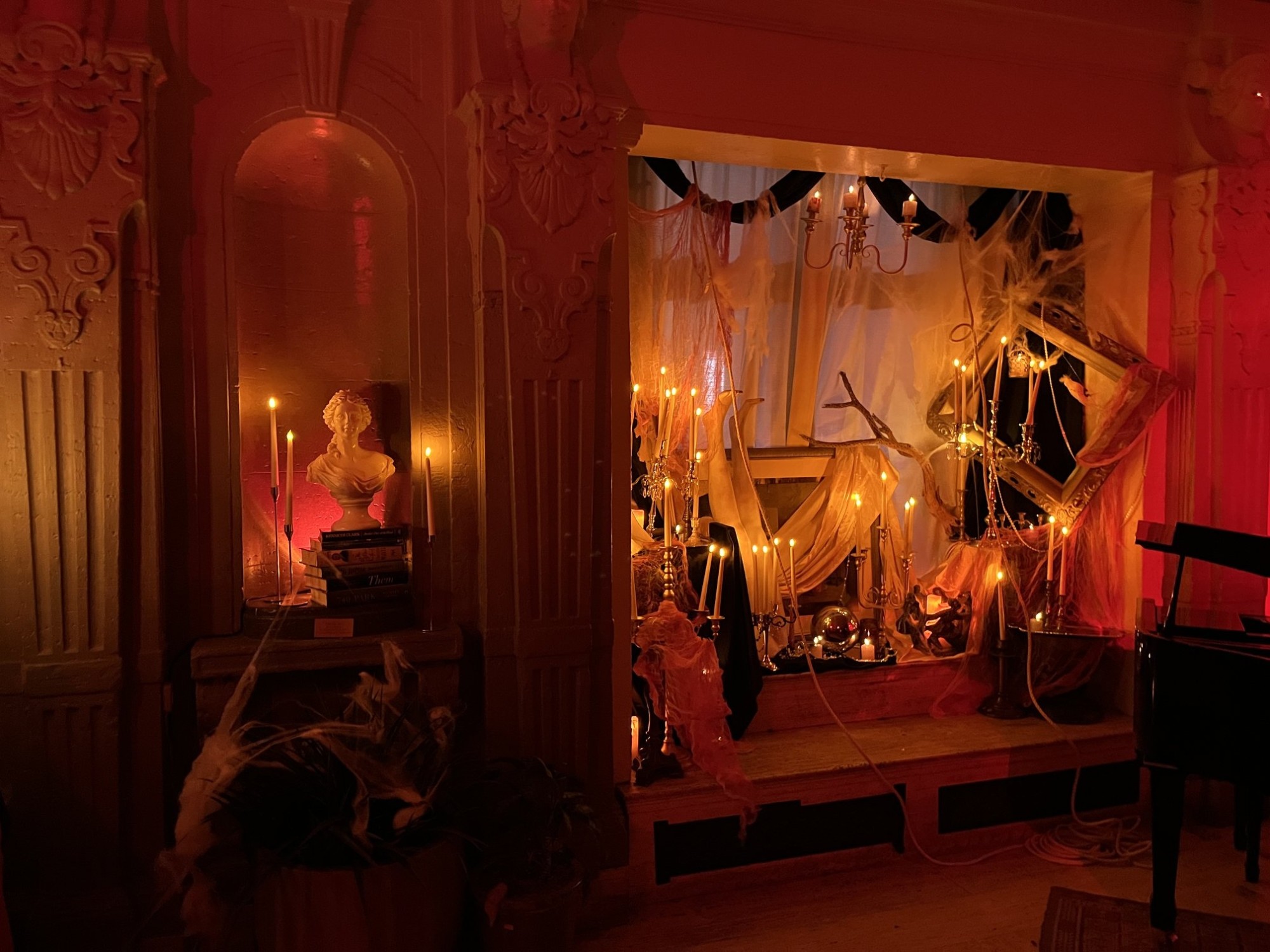 Decor by A Forest Dark for the Amaya Halloween party at the Freehand Hotel title=